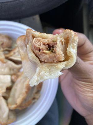 The meat wasn't cooked properly . I did not eat this at all.