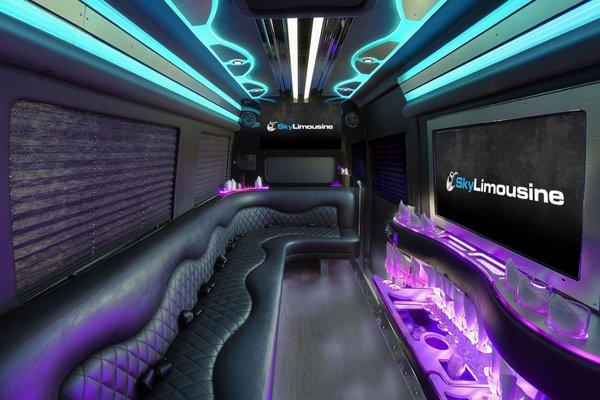 Mercedes Benz Sprinter Limousine Interior