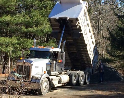 Stormville trucking delivered 25 tons of item 4 I ordered from Red Wing sand and gravel