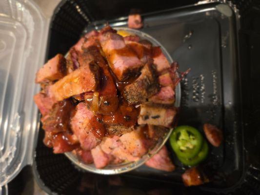 Tri tip mac and cheese