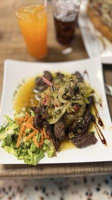 Bifongo con Churrasco