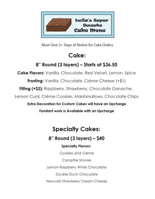 Leila’s Super Sweets