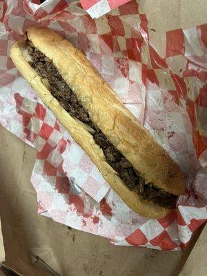 12" cheesesteak