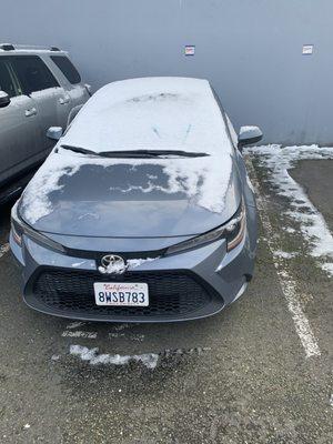 A rental car that was supposed to be ready for me to drive.