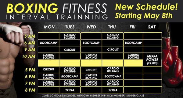 Fight for your health and have fun doing it with Fitness classes that include Cardio Boxing, Boot Camps, Circuits and more.