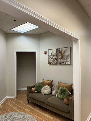 Waiting area entrance of suite