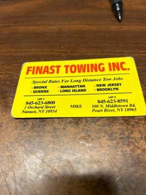 Finast Towing