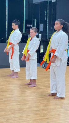 Orange belt promotions.