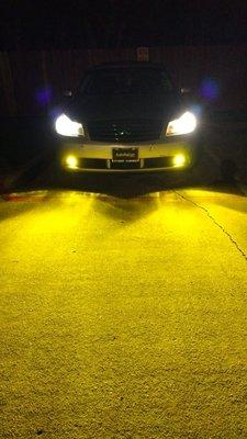 My favorite that super bright yellow fog lights
