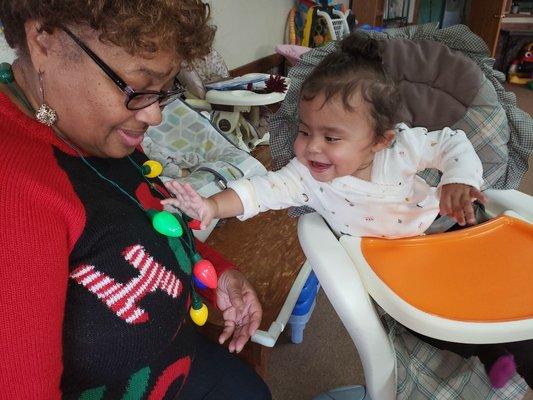 The babies are happy with our caring staff.