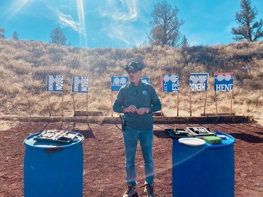 Teaching Firearm Safety at the Range.