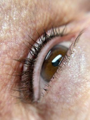 Lashline enhancement tattoo