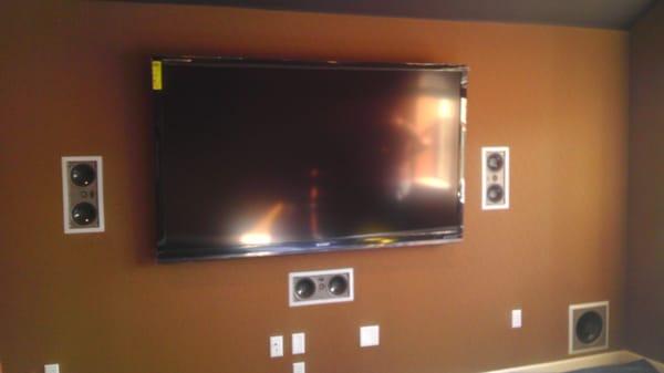 80" Display with surround system