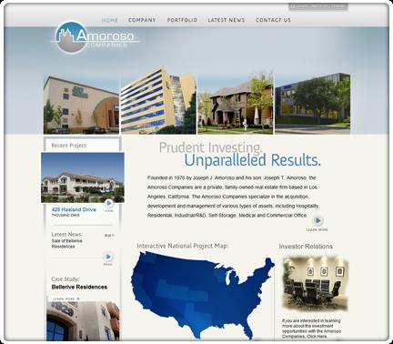 Amoroso Development needed a website which showcases their diverse portfolio