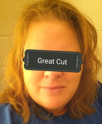 Great cut...this is just woken up out of bed cuteness with a cut