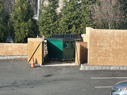 Another job well done Don't bother closing the gates or pushing the dumpster back in place, I'm sure you've got better things to do