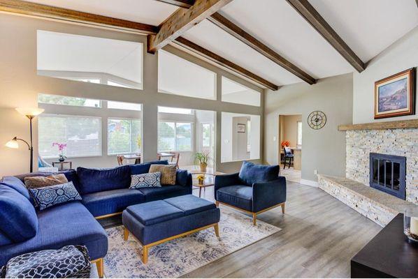 Green Mountain Luxury Vinyl Plank living room