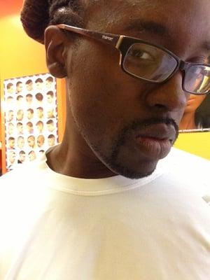 Finished doing my shape up with my barber, Danny.