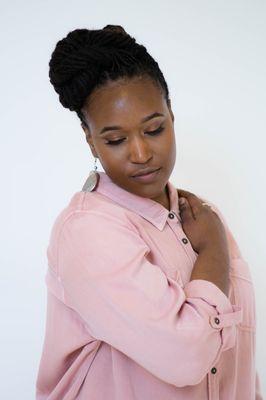 Natural Hair Upsweep