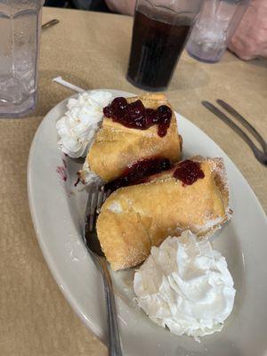 Fried Blueberry Cheesecake