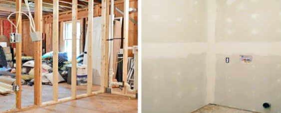 Drywall install