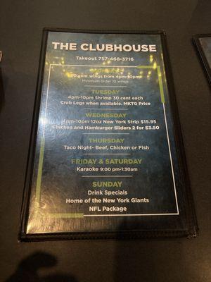 Clubhouse Bar and Grill