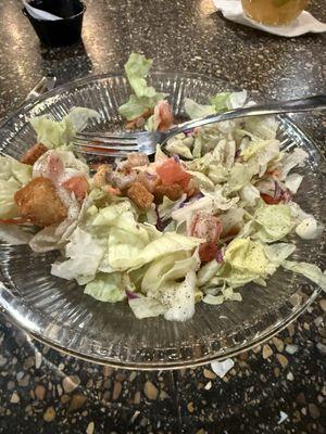 McDonald's salad, actually its supposed to be a steak house salad
