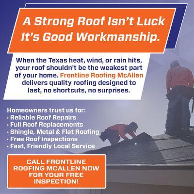 Visit Frontline McAllen Today For a Free Quote https://frontline-roofs.com/locations/mcallen/