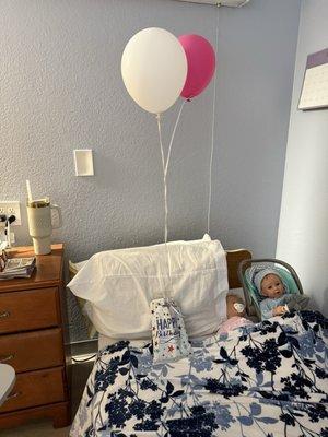 Mom came back to this after we went out! So sweet