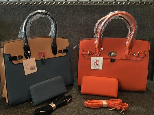 Large Handbags in assorted colors and styles
