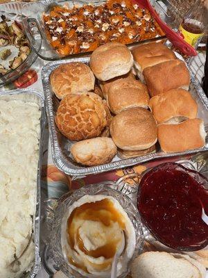 Parkerhouse rolls didn't stand a chance. Sour dough and dutch crunch were also a hit and had the rest of them for leftovers.