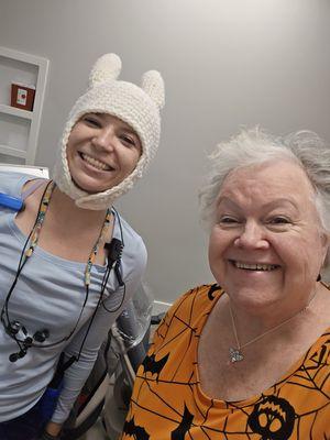 Marlee, the rock star Hygienist! (Not pictured:  No-Costume Ashton.)