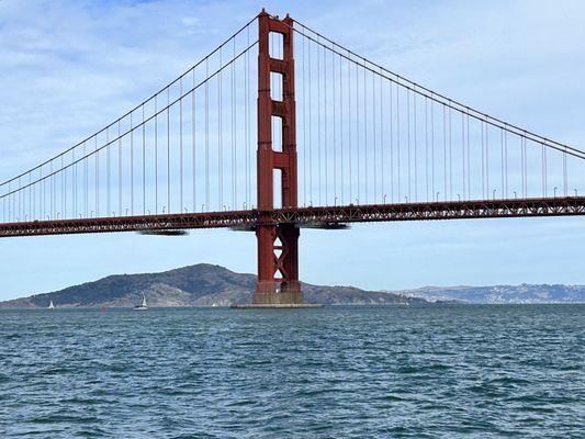 Golden Gate in front of Angel Island