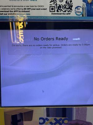Not available despite showing in app as ready to pickup