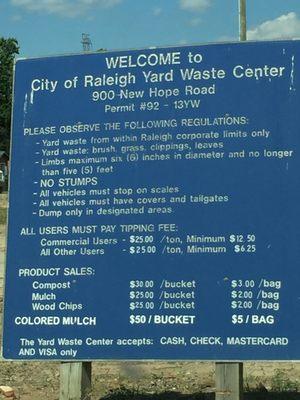 Yard Waste Recycling Center