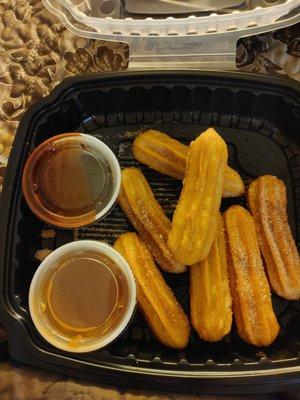 These are curios filled with chocolate and caramel.