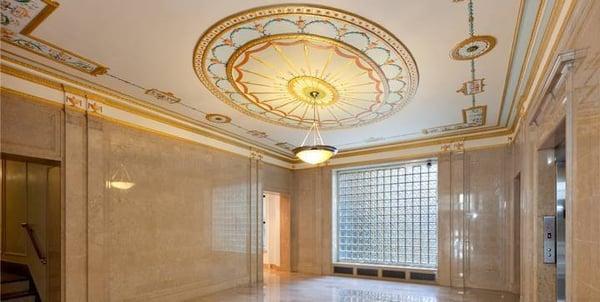 Hand Painted Pre-War Lobby