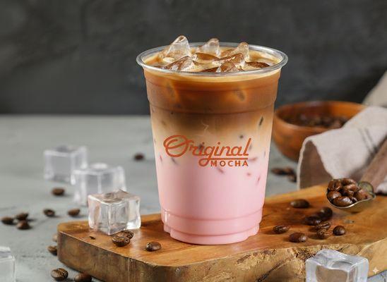An Ice Rose Velvet Latte is an iced latte with a distinct floral rose flavor and a rich, creamy texture