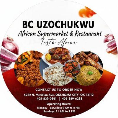 Jellof Rice with assorted meats, rice and beans, fufu with vegetables, dry snails .