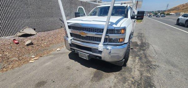 The truck that rear-ended me in the car pool lane, driven by Ruben.