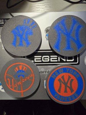 Custom 3d printed cup coasters