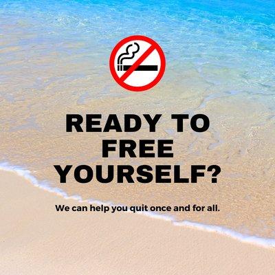 Our stop smoking hypnosis program is highly effective.
In person sessions are available in our Northern California office & online.