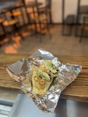 Breakfast Burrito with scrambled eggs!
