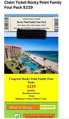 Package for attending the presentation