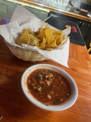 Fresh chips and salsa