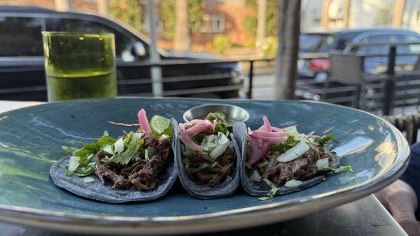 Taco Tuesday deal. Three tacos for $12.
