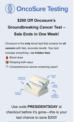 Oncosure Testing