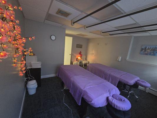 Couples massage room