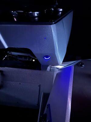 Clean and stealth power switch for the boat lighting.