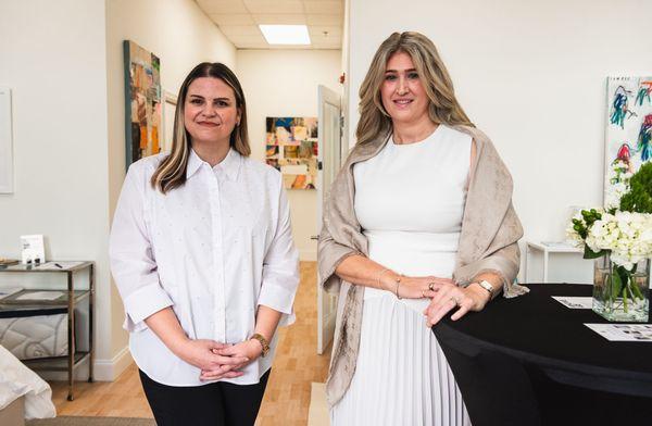 Chelsea Jensen and Sammantha Sottile proudly welcome guest to the showroom.